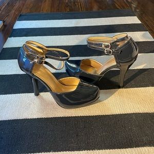 Dream Pairs Dark blue hidden platform stilettos size 7 NEW​​​​